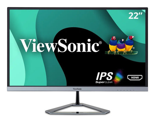 Viewsonic VX Series VX2276-SMHD-2 monitor de computadora 55.9 cm (22") 1920 x 1080 Pixeles Full HD LED Negro, Plata