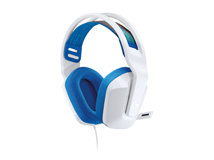 Audífonos Logitech G335 Gaming Micrófono/Cable 3.5mm Color Blanco