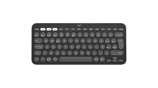 Teclado Bluetooth Logitech Pebble Keys 2 K380S Emparejamiento Multidispositivo Inalámbrico Color Grafito
