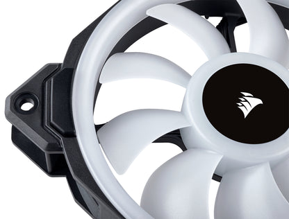 Ventilador para Gabinete Corsair LL120 RGB 120mm Dual Light LED RGB 600-1500RPM Negro
