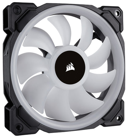 Ventilador para Gabinete Corsair LL120 RGB 120mm Dual Light LED RGB 600-1500RPM Negro