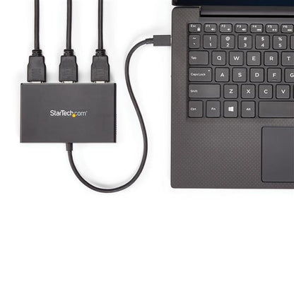 StarTech.com MSTCDP123HD adaptador gráfico USB 3840 x 2160 Pixeles Negro