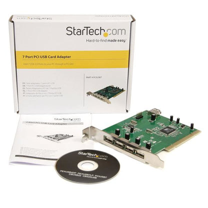 StarTech.com PCIUSB7 tarjeta o adaptador de interfaz Interno