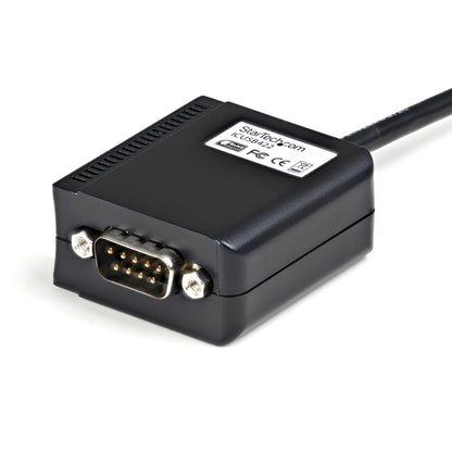 StarTech.com ICUSB422 cambiadores de género de cables DB9 M USB-A FM Negro