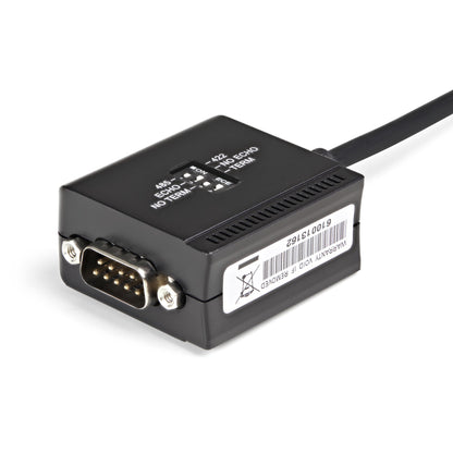 StarTech.com ICUSB422 cambiadores de género de cables DB9 M USB-A FM Negro