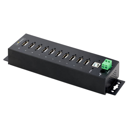StarTech.com USB210AIND-USB-A-HUB nodo concentrador USB 2.0 Type-B 480 Mbit/s Negro