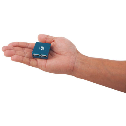 Manhattan 160605 nodo concentrador USB 3.2 Gen 1 (3.1 Gen 1) Type-A 480 Mbit/s Negro