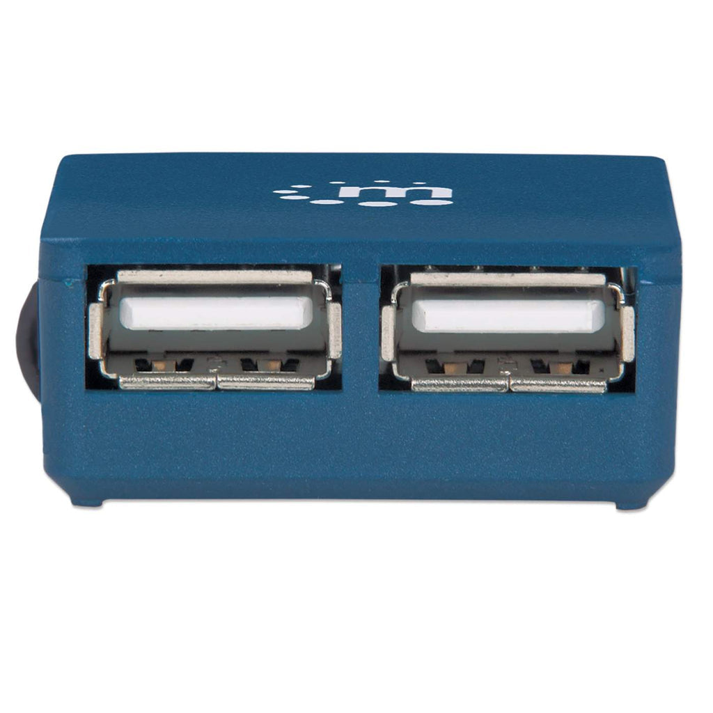 Manhattan 160605 nodo concentrador USB 3.2 Gen 1 (3.1 Gen 1) Type-A 480 Mbit/s Negro