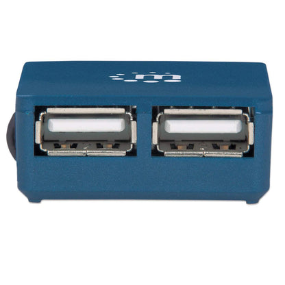 Manhattan 160605 nodo concentrador USB 3.2 Gen 1 (3.1 Gen 1) Type-A 480 Mbit/s Negro