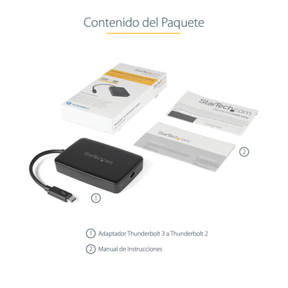 StarTech.com TBT3TBTADAP cambiadores de género de cables Female Male Negro