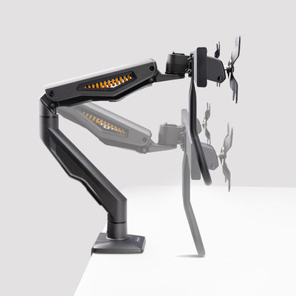 StarTech.com H2M1AS2-MONITOR-ARM soporte para pantalla plana 68.6 cm (27") Escritorio Negro