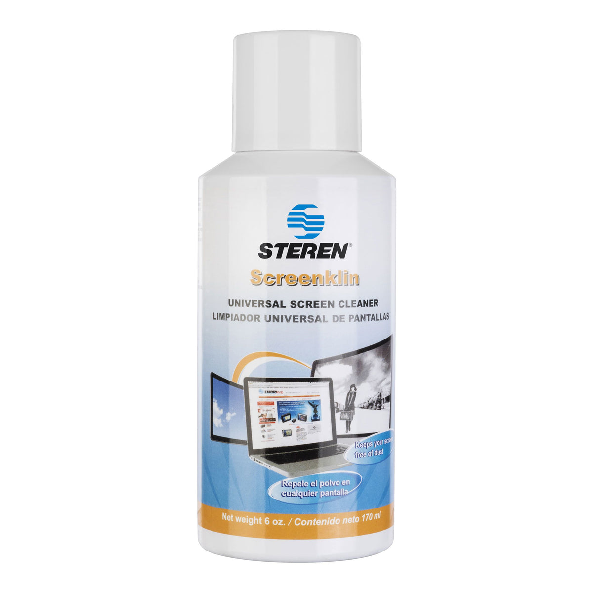 LIMPIADOR STEREN P/PANTALLAS REPELENTE AL POLVO 170ML