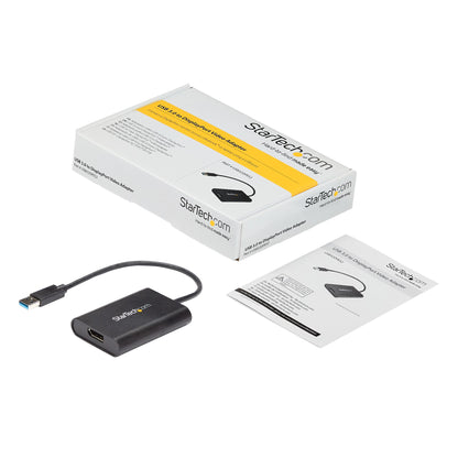 StarTech.com USB32DPES2 adaptador gráfico USB 3840 x 2160 Pixeles Negro