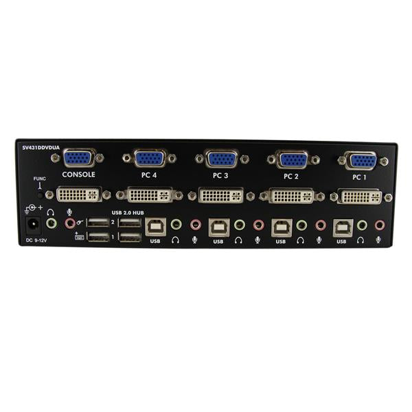 StarTech.com SV431DDVDUA interruptor KVM Negro