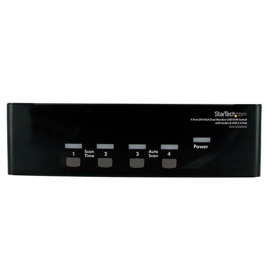 StarTech.com SV431DDVDUA interruptor KVM Negro