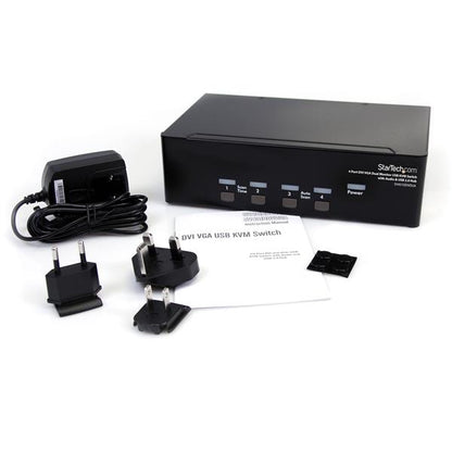 StarTech.com SV431DDVDUA interruptor KVM Negro