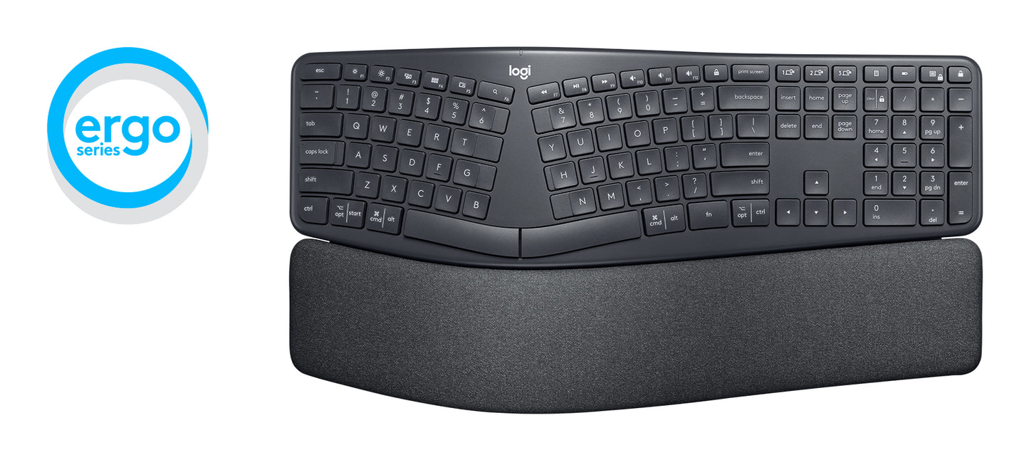 Logitech 920-009845 teclado Oficina RF inalámbrico + bluetooth Español Grafito