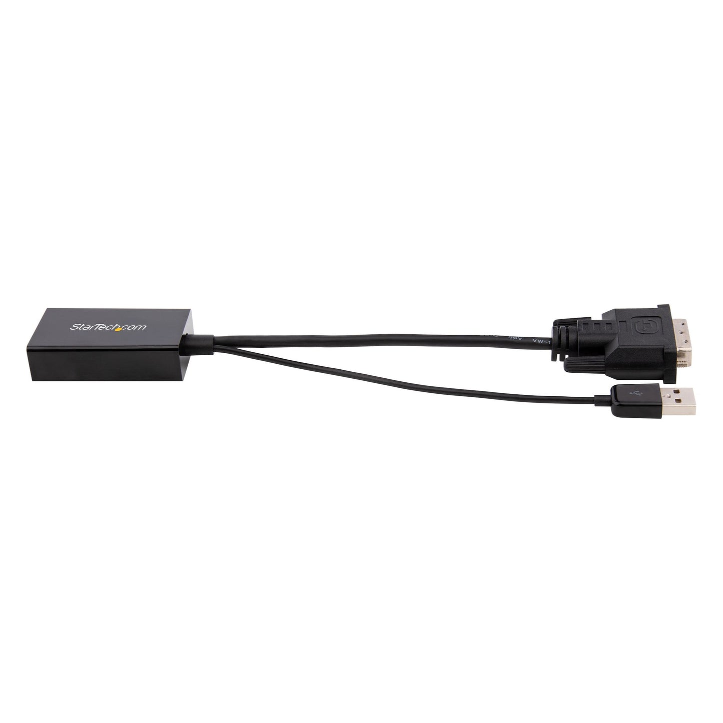 StarTech.com DVI2DP2 adaptador de cable de vídeo 0.254 m Negro