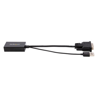 StarTech.com DVI2DP2 adaptador de cable de vídeo 0.254 m Negro