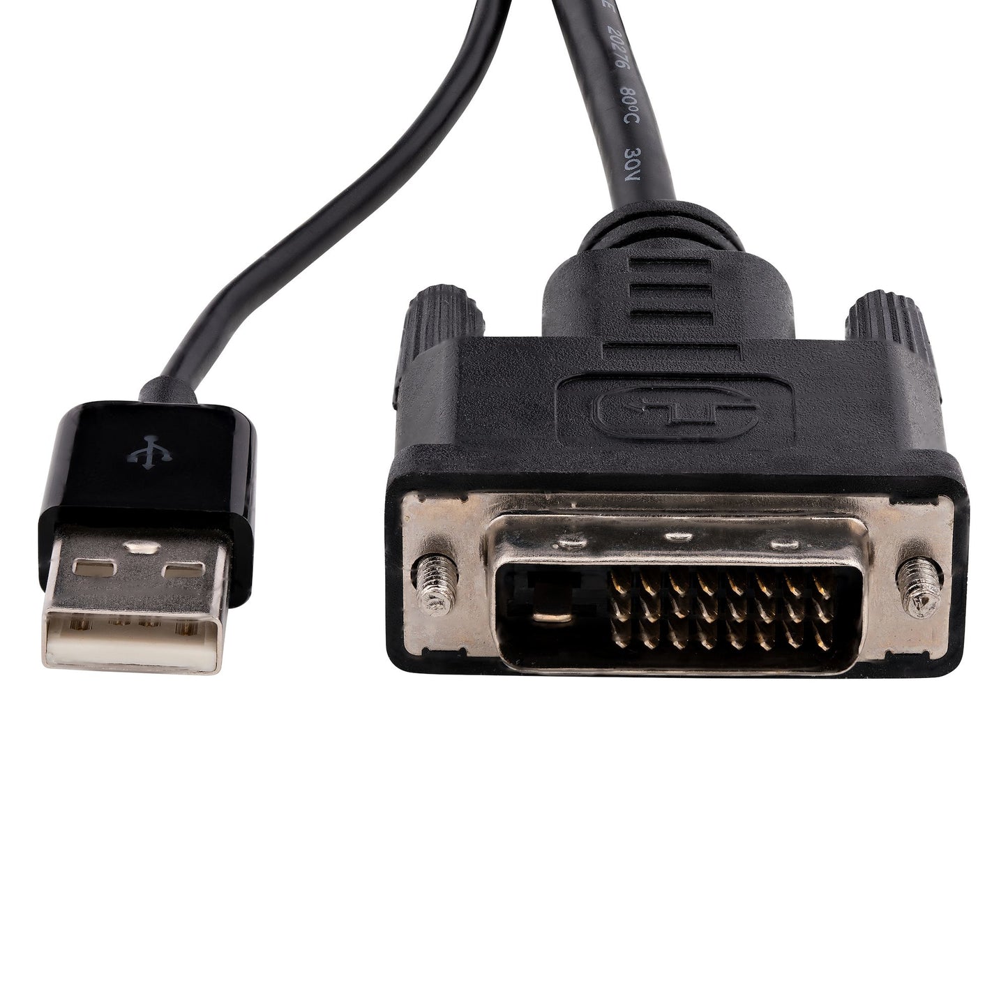 StarTech.com DVI2DP2 adaptador de cable de vídeo 0.254 m Negro