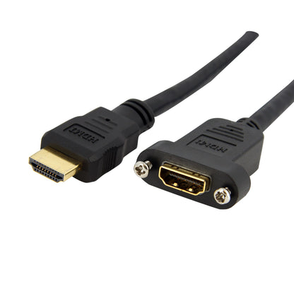 StarTech.com HDMIPNLFM3 cable HDMI HDMI Tipo A (Estándar) Negro