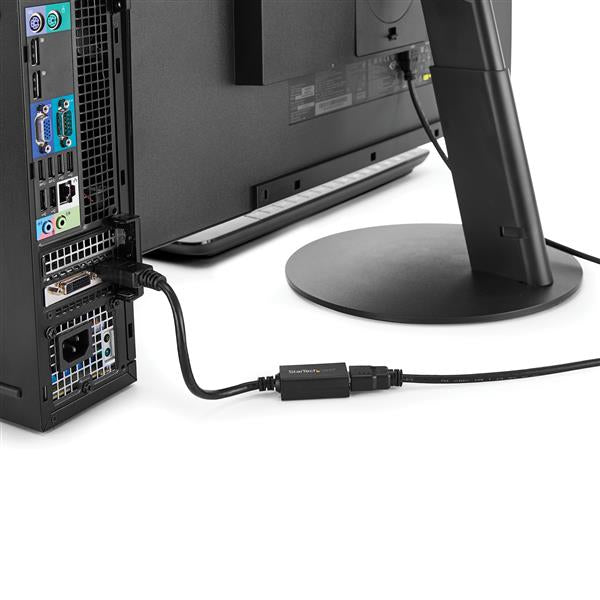 StarTech.com DP2HDMI2 adaptador de cable de vídeo 0.21 m Negro
