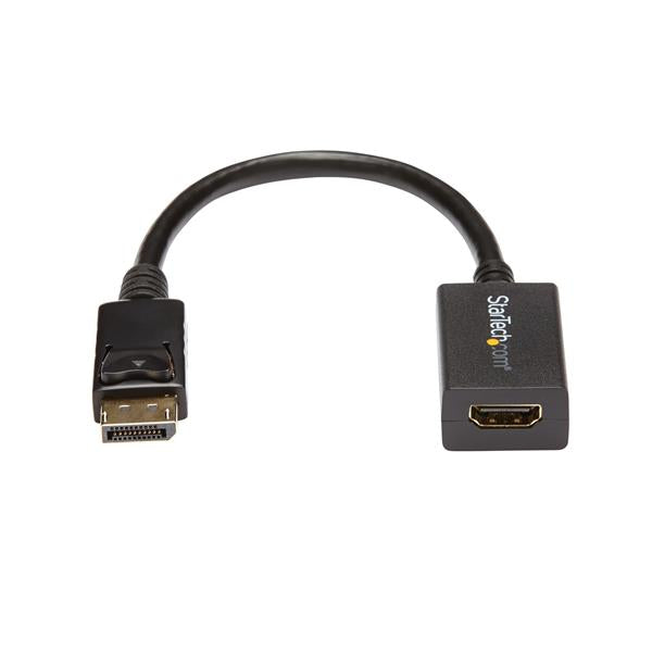 StarTech.com DP2HDMI2 adaptador de cable de vídeo 0.21 m Negro