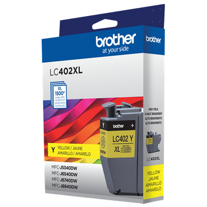 Brother LC402XLYS cartucho de tinta 1 pieza(s) Original Alto rendimiento (XL) Amarillo