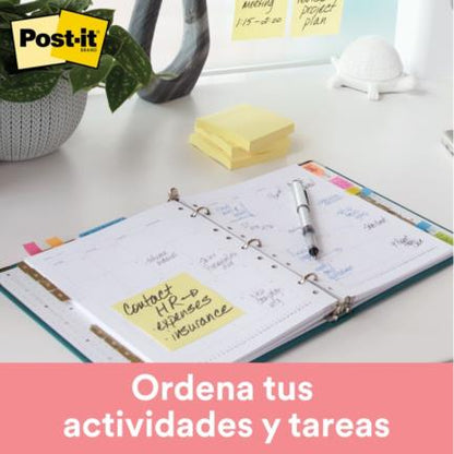 Notas 3M Post-It 654 3X3 Amarillo 100Hjs C/12