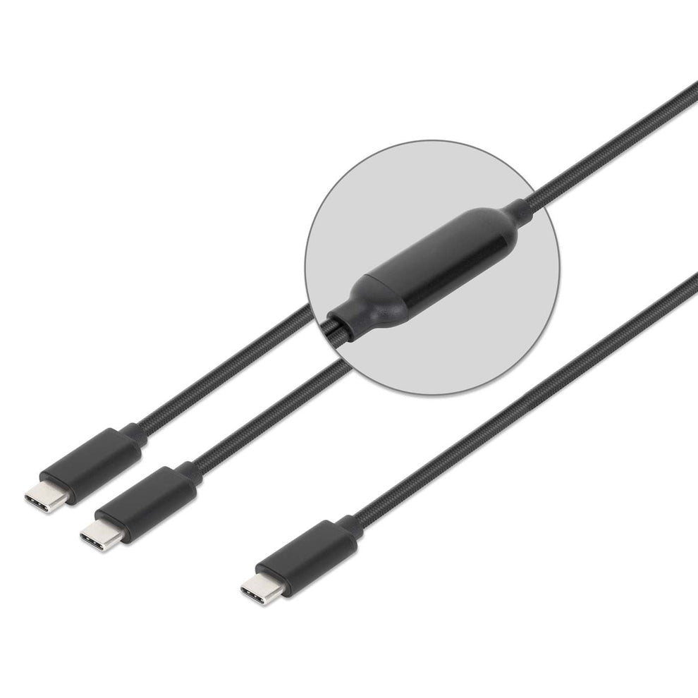 Manhattan 355810 cable USB 2 m USB C 2 x USB C 100 W Negro