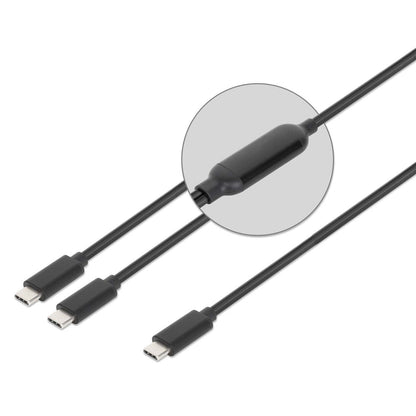 Manhattan 355810 cable USB 2 m USB C 2 x USB C 100 W Negro