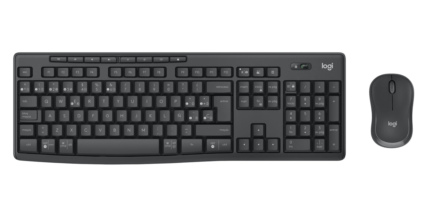 Logitech 920-012063 teclado Ratón incluido Oficina Bluetooth QWERTY Español Grafito