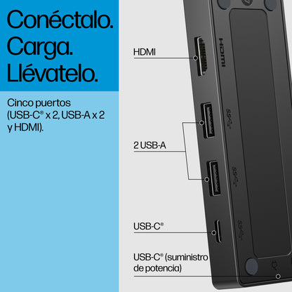 HP USB-C Travel Hub G3 Alámbrico USB 3.2 Gen 2 (3.1 Gen 2) Type-C