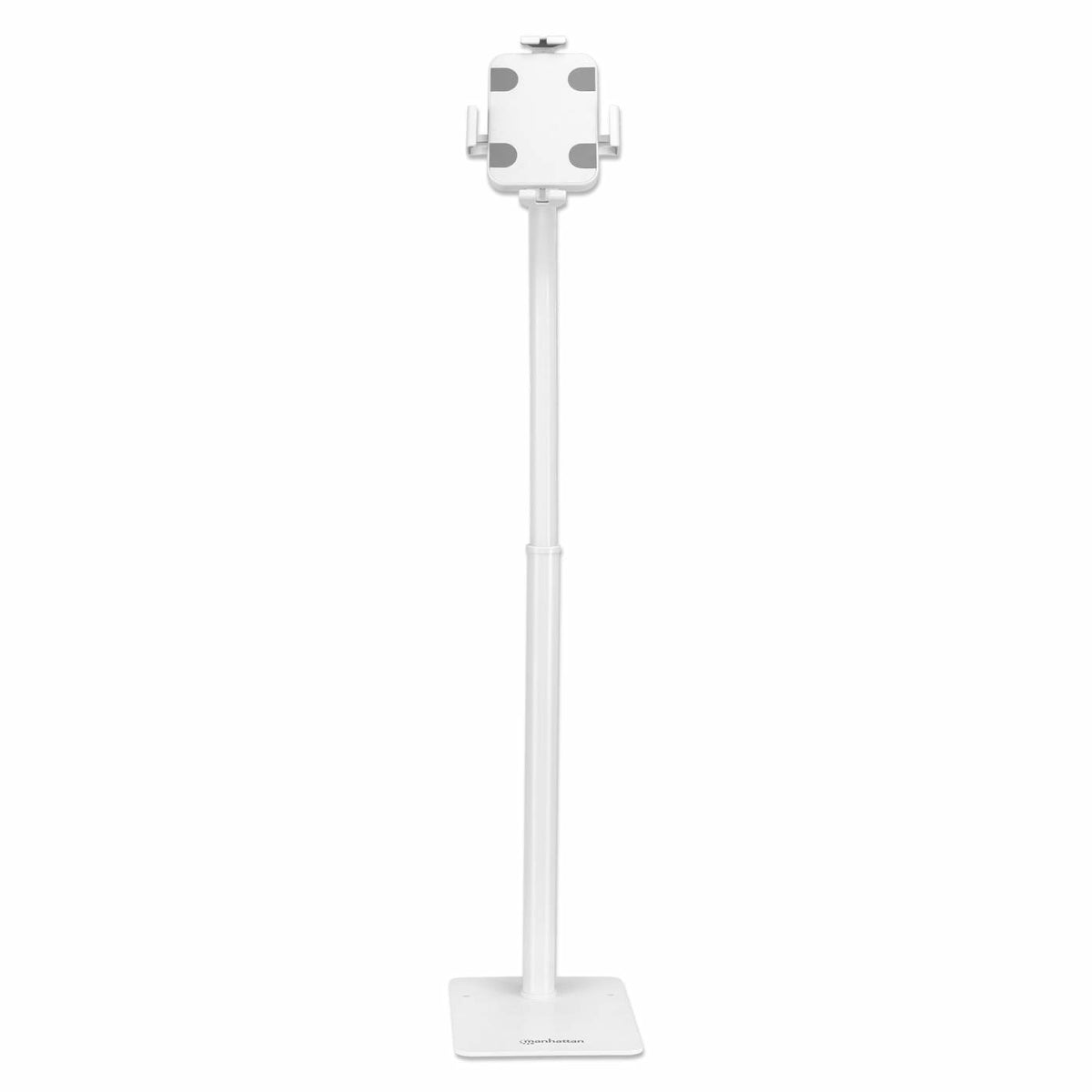 Soporte de Suelo Manhattan Antirrobo para Tablet/iPad 7.9" a 11" Altura 790 a 1190mm Color Blanco