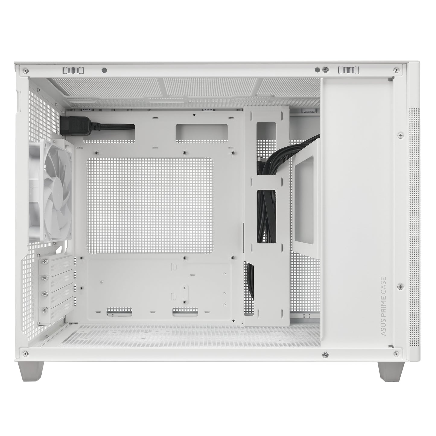 Gabinete Asus PRIME AP201 White Paneles de Malla Micro ATX Blanco
