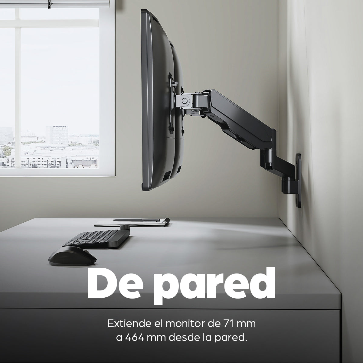 Manhattan 461627 soporte para TV 81.3 cm (32") Negro