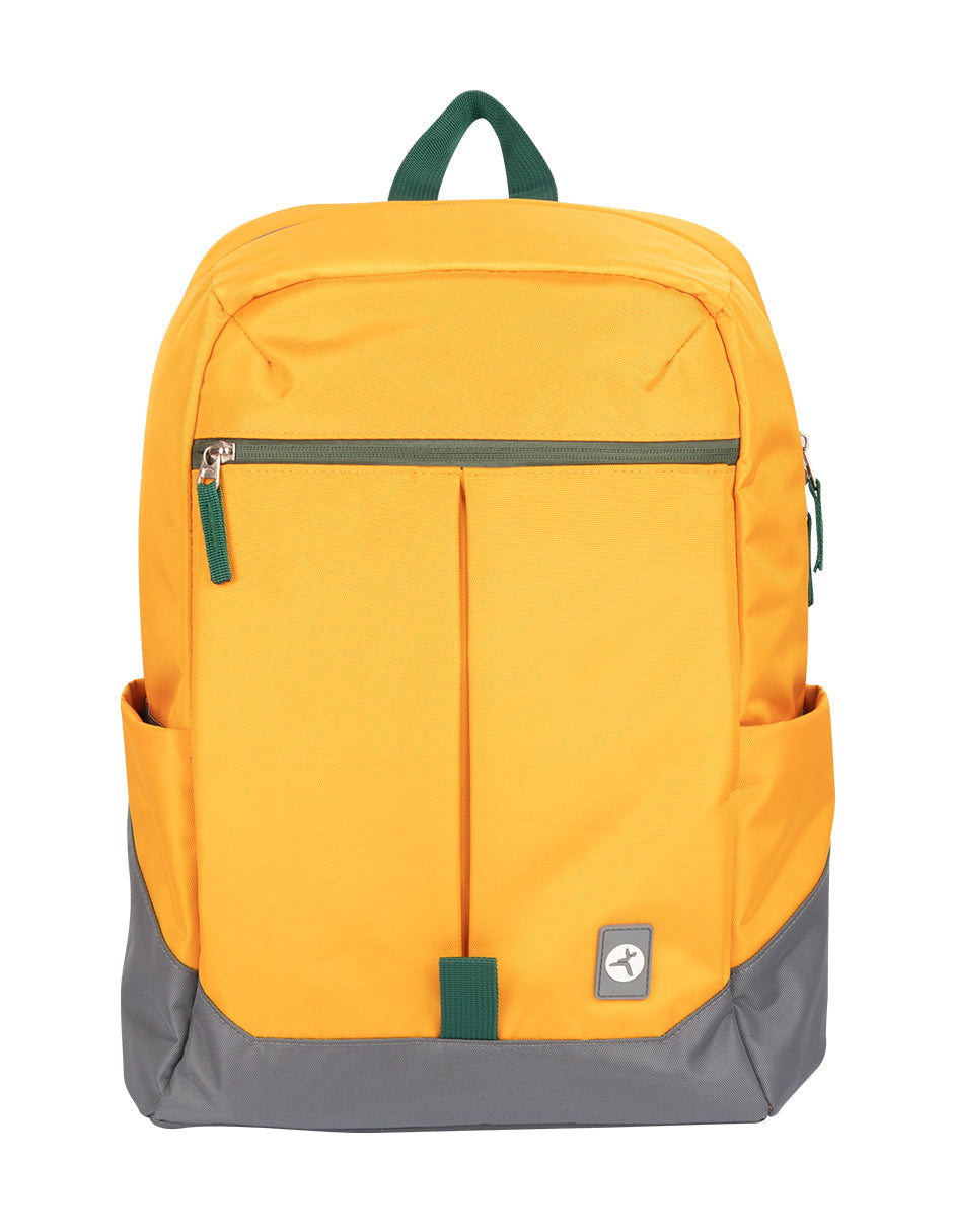 Mochila TechZone Rainbow Amarilla y Funcional con Diseño Vibrante Compartimientos Acolchados para Laptop y Tablet