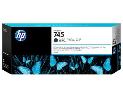 Tinta HP LF 745 DesignJet Negro Mate 300ML