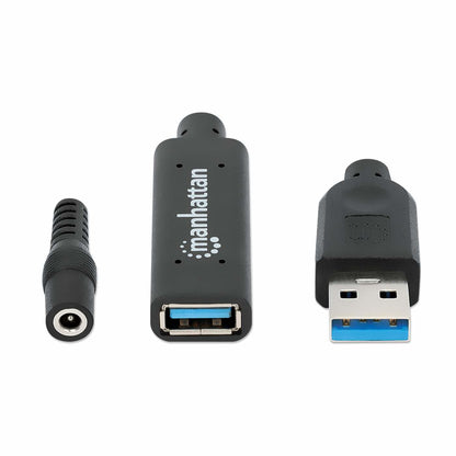 Cable de Extensión Manhattan USB 3.0 Tipo A Macho a Hembra 15m 5Gbps Negro