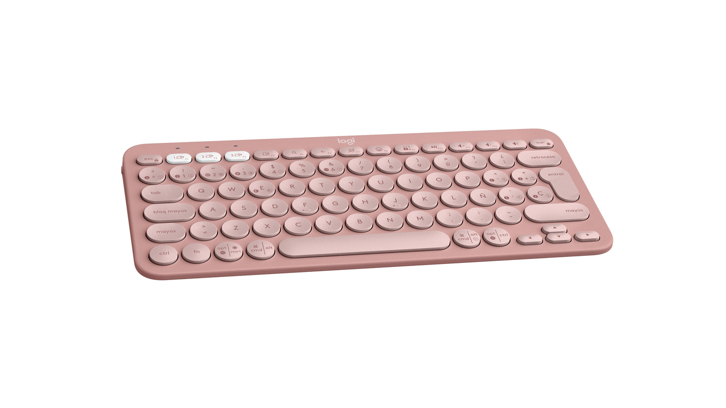 Logitech 920-011785 teclado Universal Bluetooth QWERTY Español Rosa