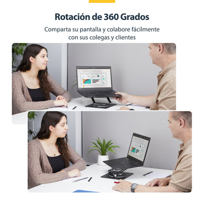 StarTech.com ATFR-LAPTOP-RISER soporte para laptop Soporte para computadora portátil Plata