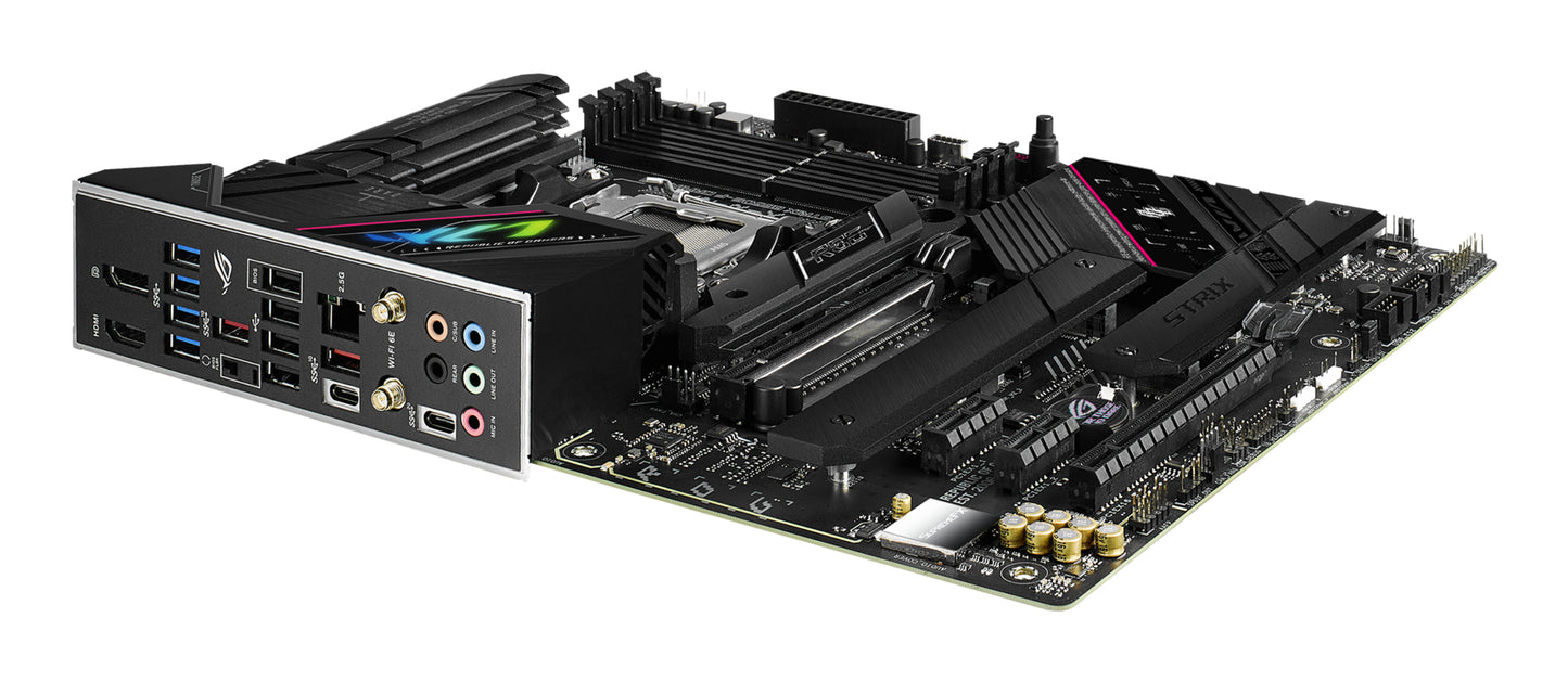 Tarjeta Madre Asus ROG Strix B650E-F Gaming WIFI 4xDDR5 128GB 6400Mhz PCIe 5.0 M.2 1xHDMI 1xDP S AM5 ATX Wi-Fi 6E BT