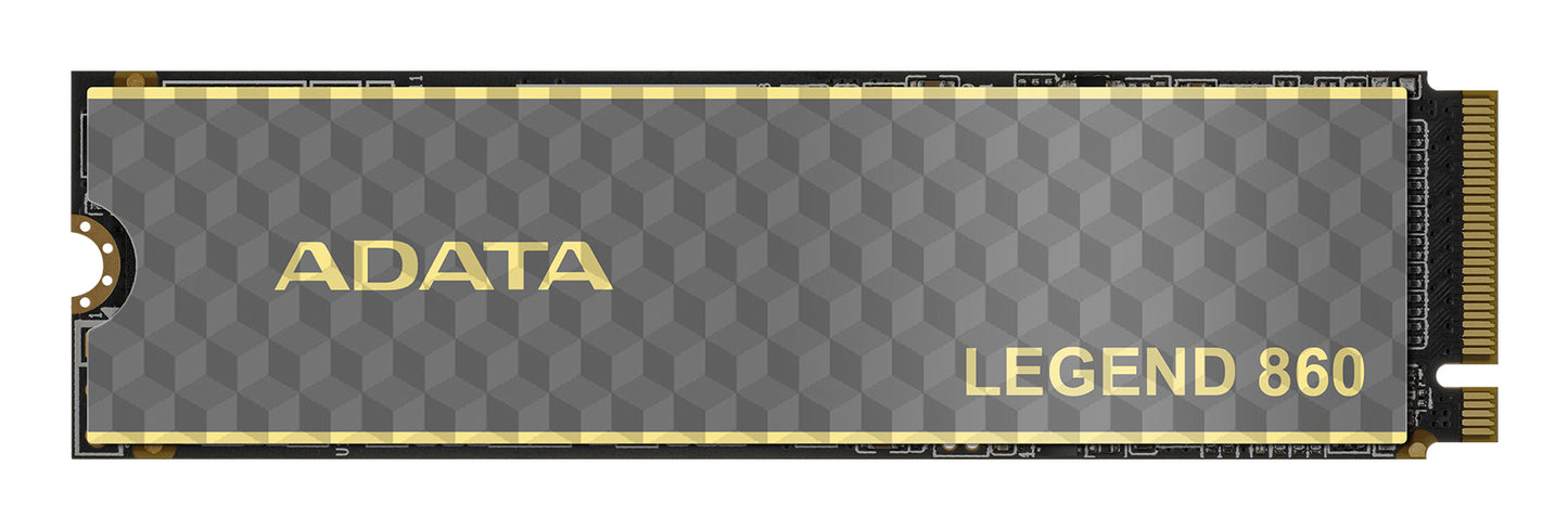 Unidad de Estado Sólido SSD Adata Legend 860 1000GB PCIE Gen4 M.2 2280 6000/4000MBS Compatible con PS5 Disipador Al