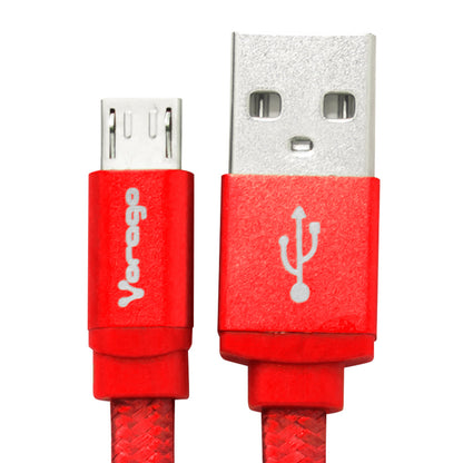 Cable Vorago CAB-113 USB Rojo USB 2 a Micro USB 1Metro Bolsa
