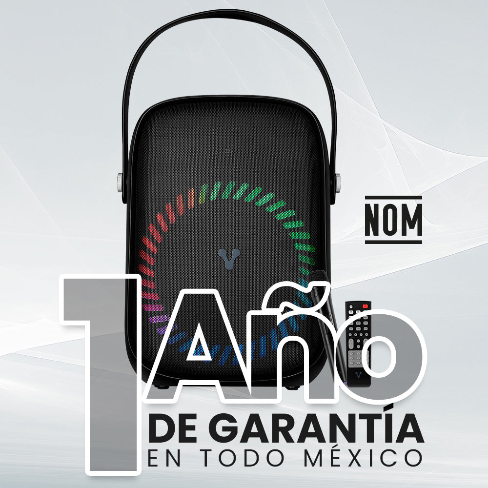Mini Bafle Vorago KSP-455 40 W Recargable 1 Micrófono Inalámbrico C/Correas TWS IPX5 Bluetooth