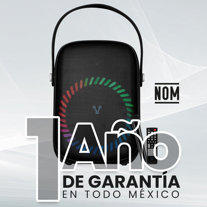 Mini Bafle Vorago KSP-455 40 W Recargable 1 Micrófono Inalámbrico C/Correas TWS IPX5 Bluetooth