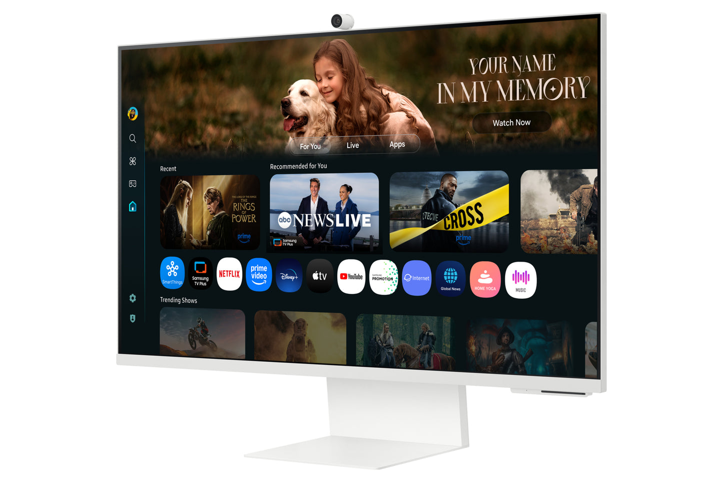 Samsung M8 LS32FM801ULXZX monitor de computadora 81.3 cm (32") 3840 x 2160 Pixeles 4K Ultra HD LCD Blanco