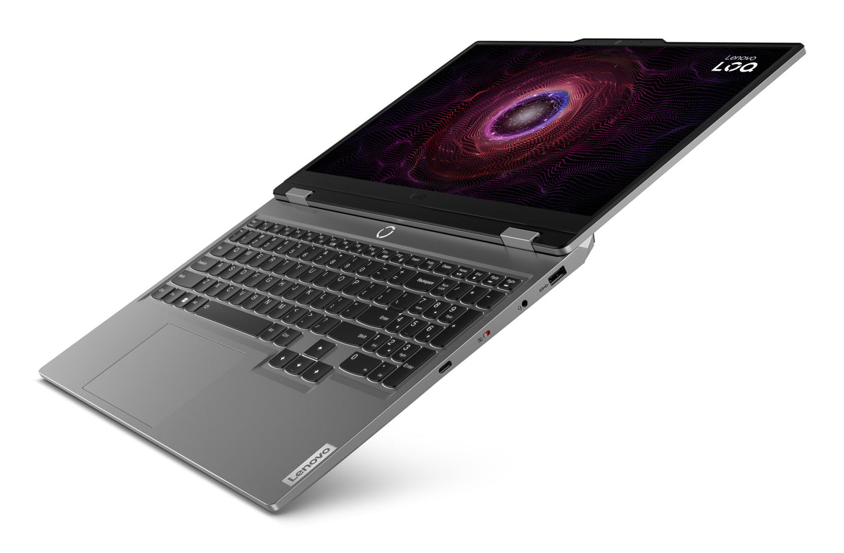 Lenovo LOQ 15ARP9 AMD Ryzen™ 5 7235HS Computadora portátil 39.6 cm (15.6") Full HD 8 GB DDR5-SDRAM 512 GB SSD NVIDIA GeForce RTX 3050 Wi-Fi 6 (802.11ax) Windows 11 Home Gris Español