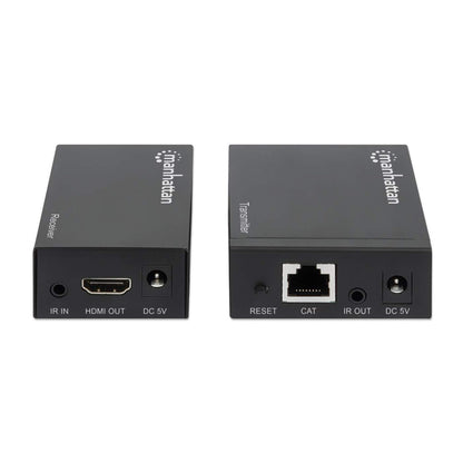 Manhattan 207461 extensor de audio/video Transmisor y receptor AV Negro