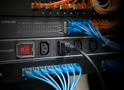 Manhattan 157469 cable de alimentación Acoplador C14 Acoplador C13 x 2
